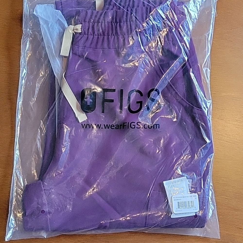 Figs Deep Purple Yola Scrub Pants XXS